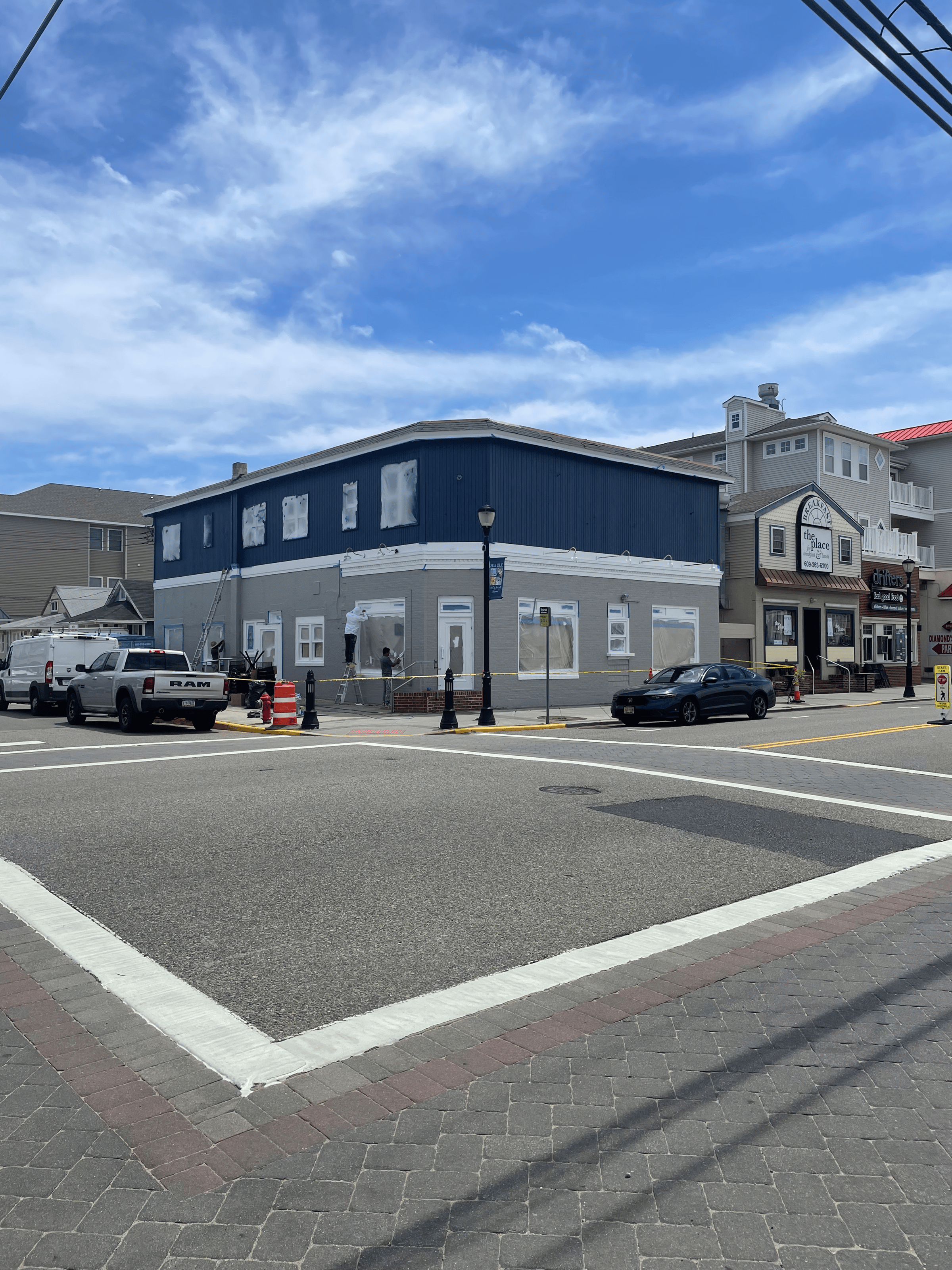 Commercial restaurant exterior painting contractor Montgomery County PA - business painting services
