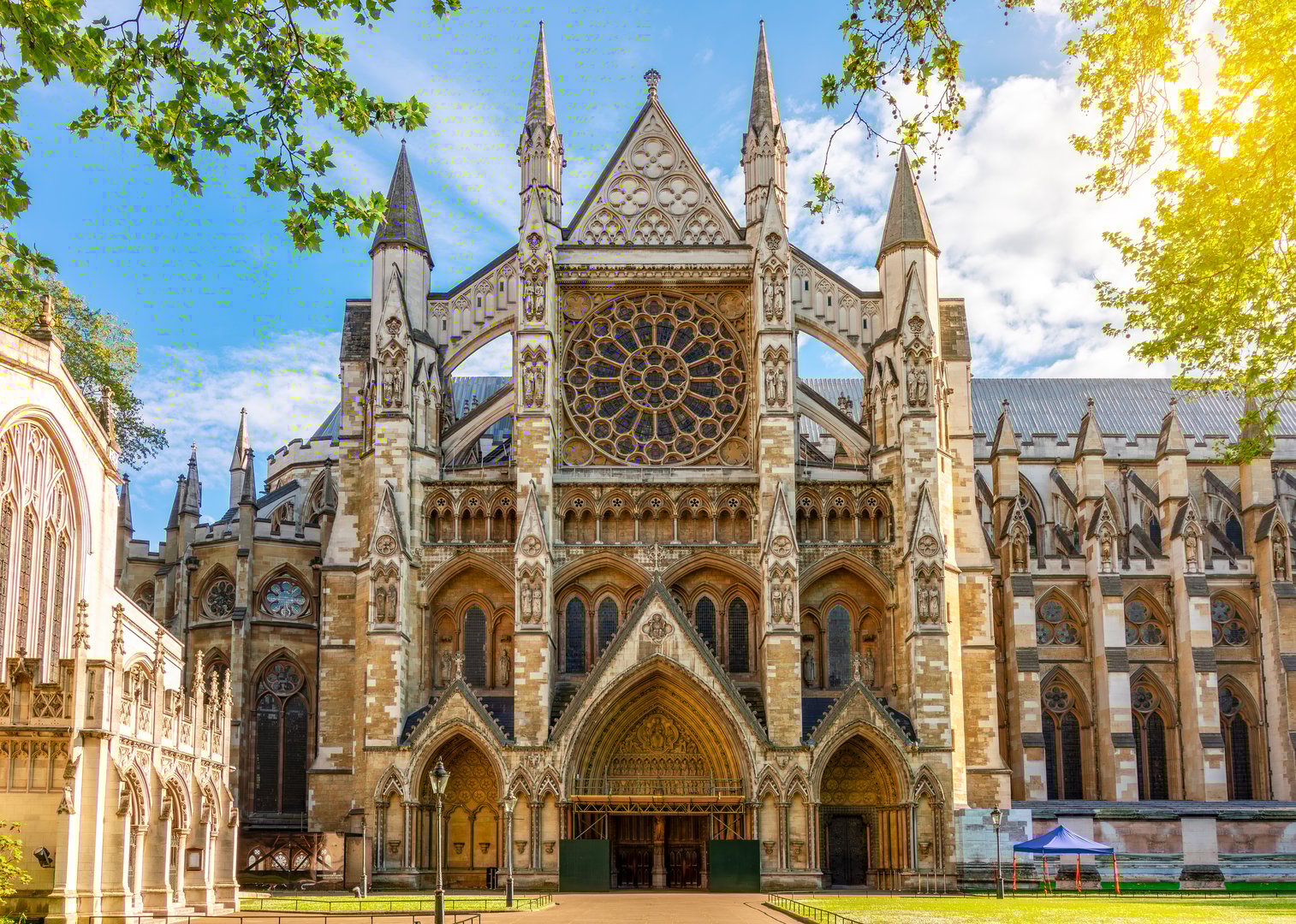 Westminster Abbey in centre of London, UK