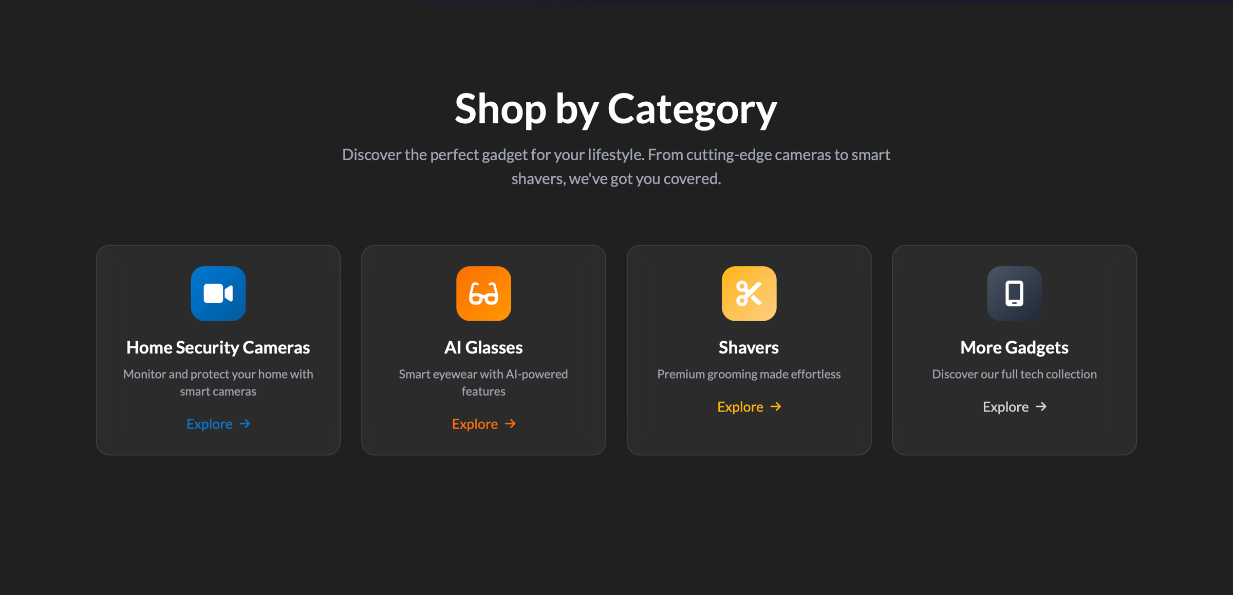 Gadget Gang Tech Marketplace screenshot