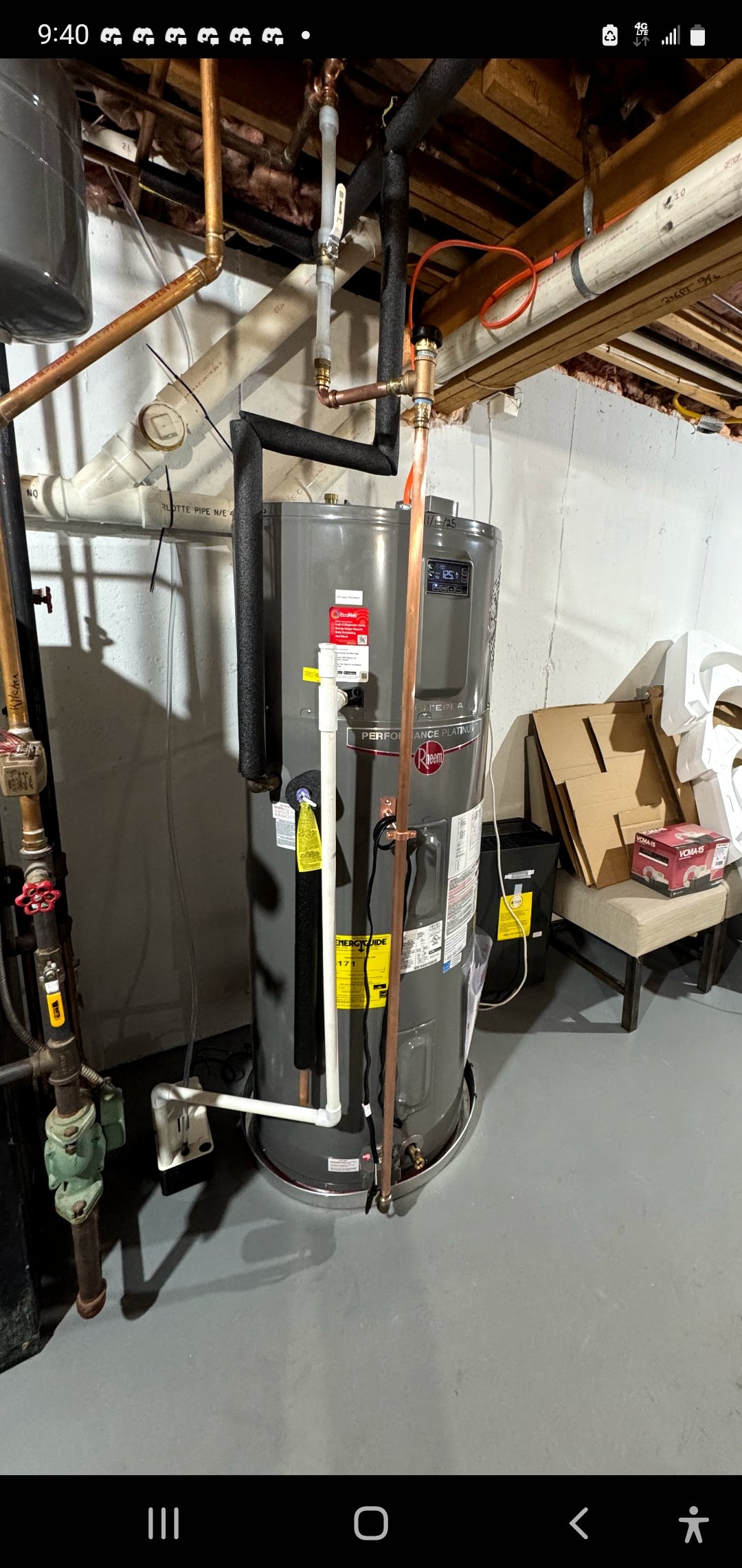 Hot water heater installation by Hot Water Heroes