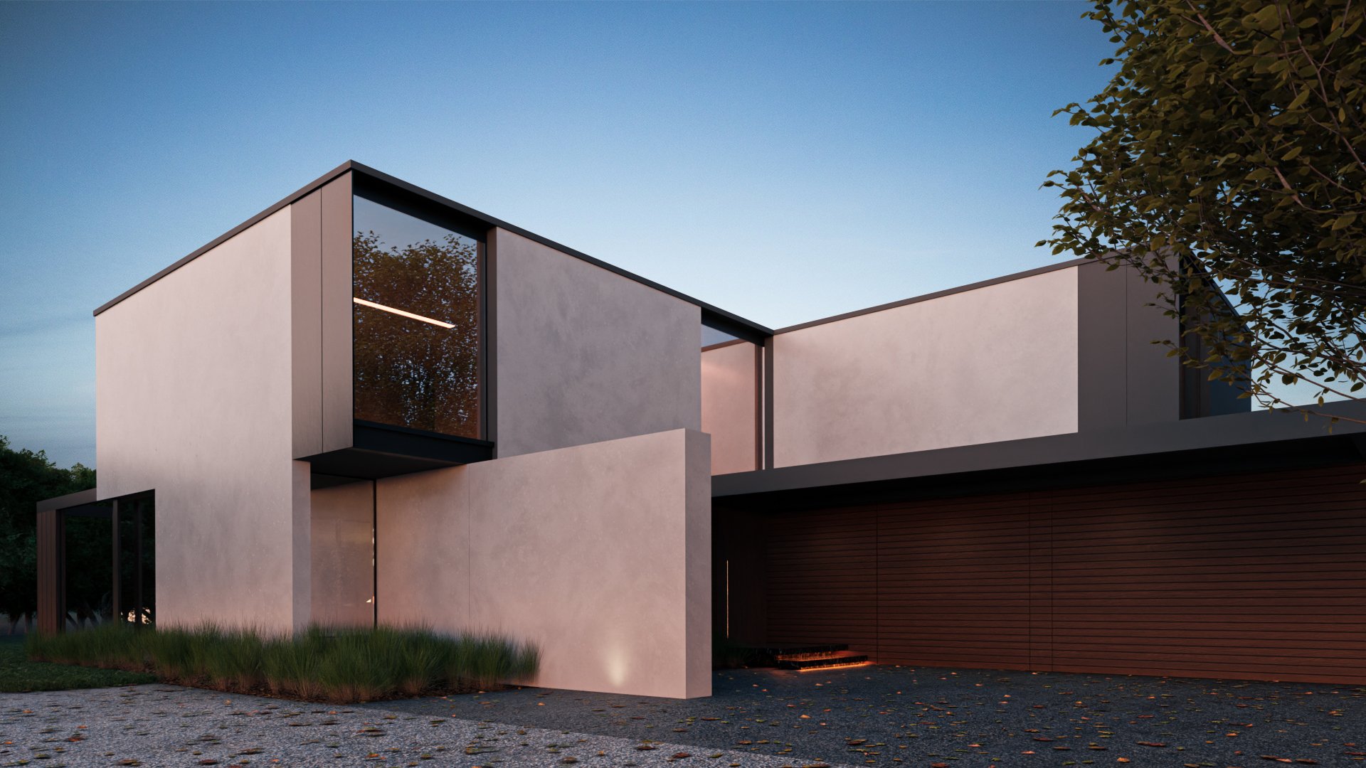 Render arquitectónico residencia