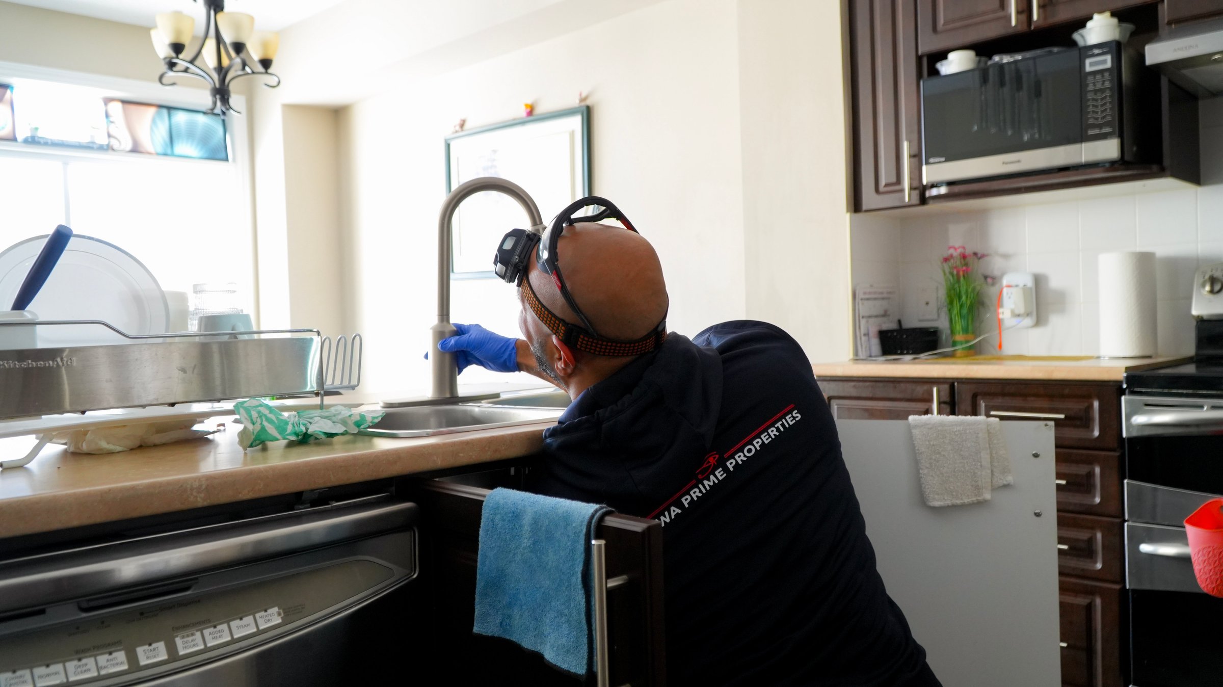 Modern property exterior with garage