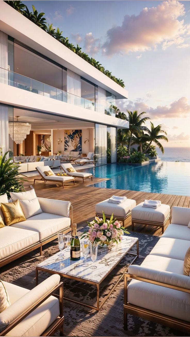 Luxury vacation rental interior