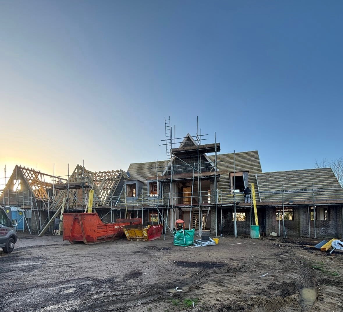 Full house renovation under construction in Turvey