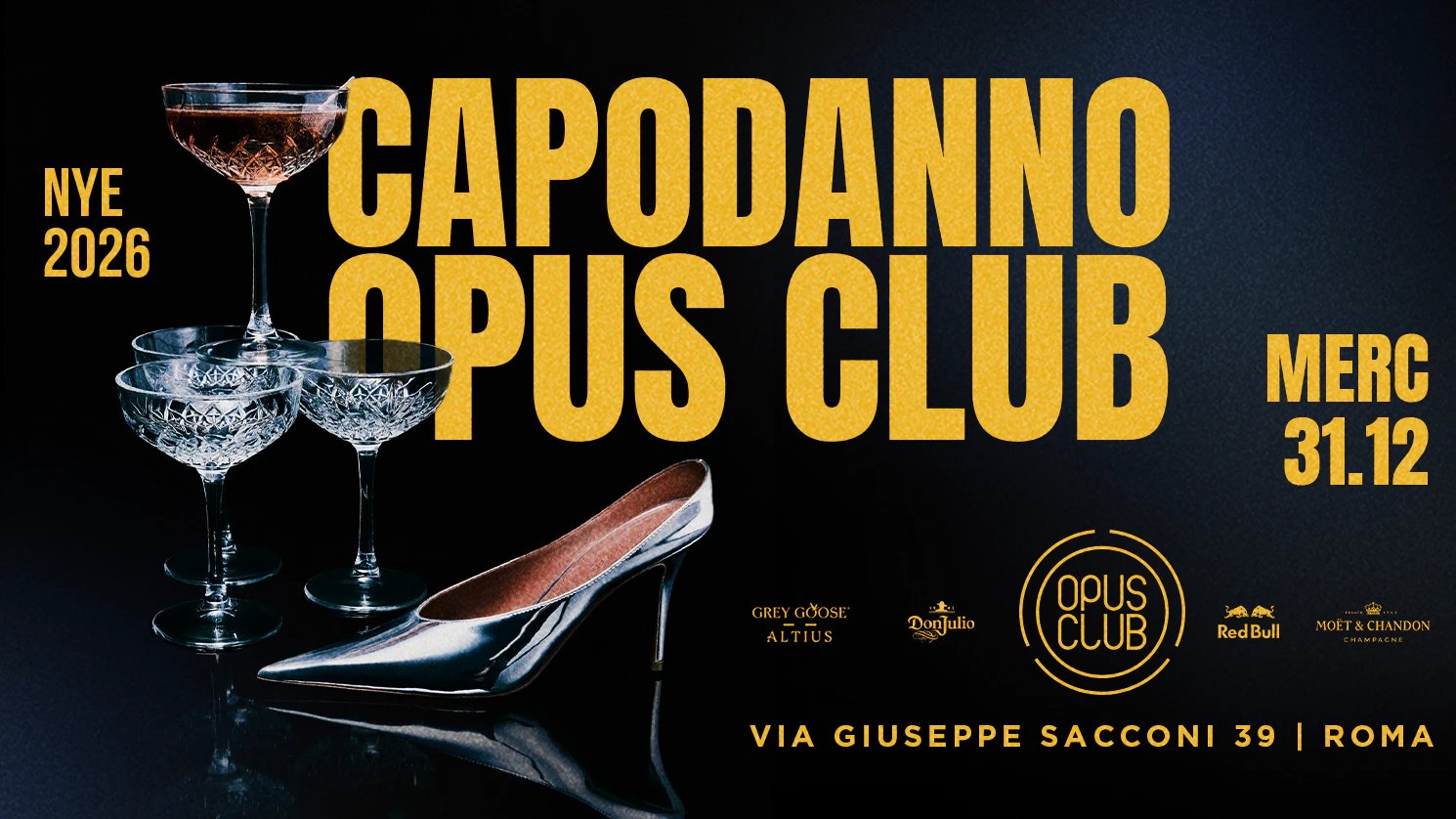 Opus Club NYE 2026 Rome