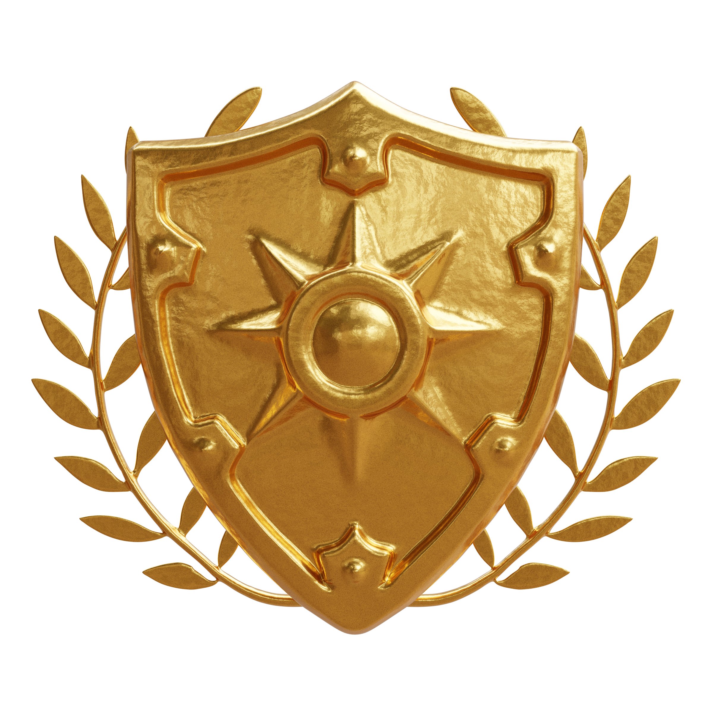 Golden Shield Notary Emblem