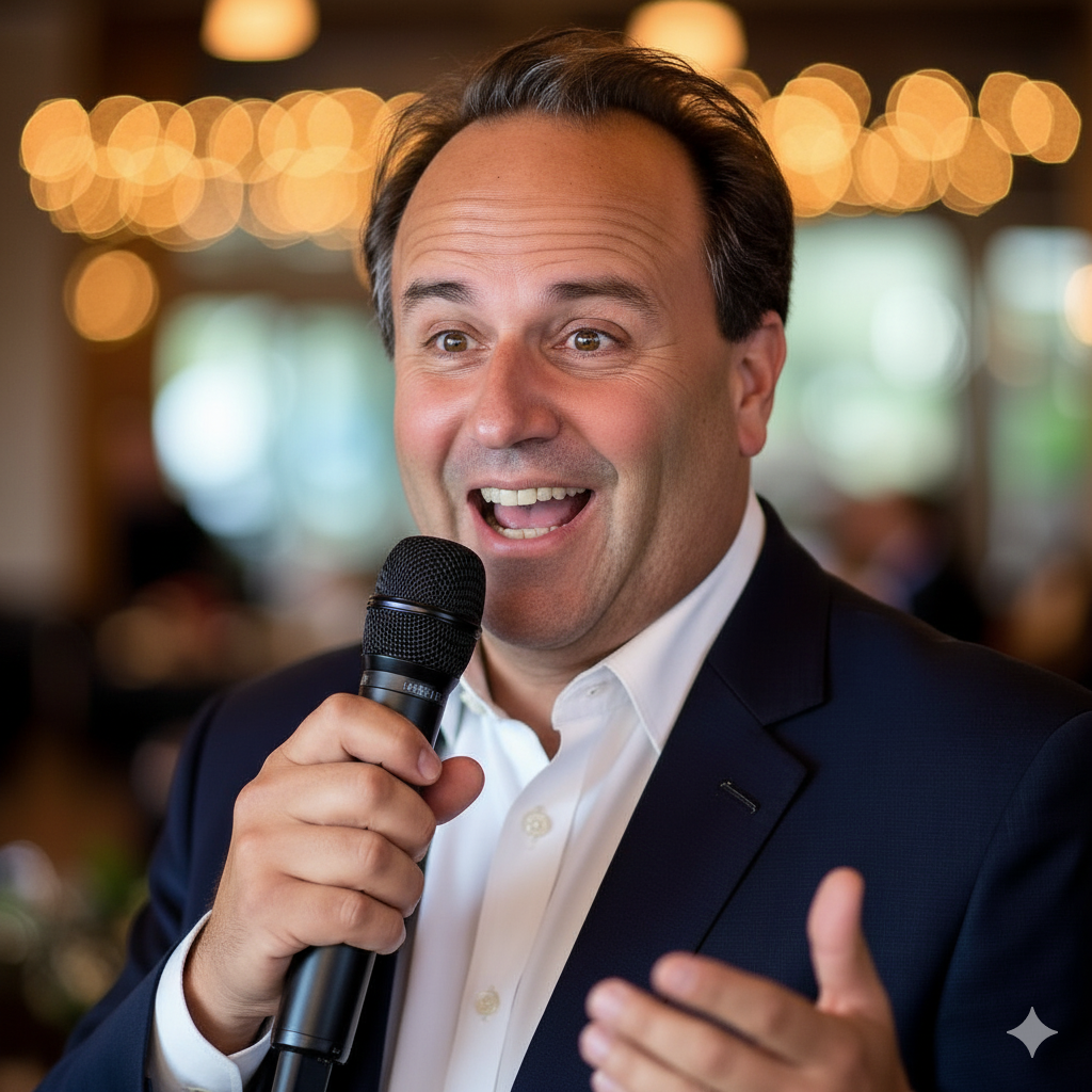 Jim hosting game show