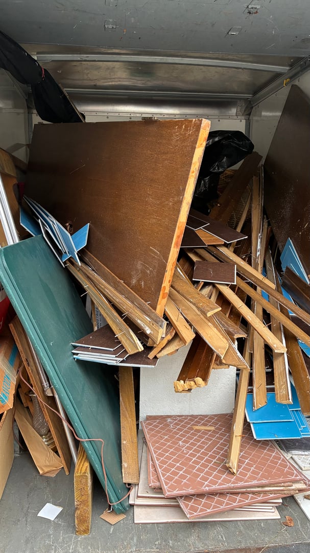 R&A Junk Removal work in progress