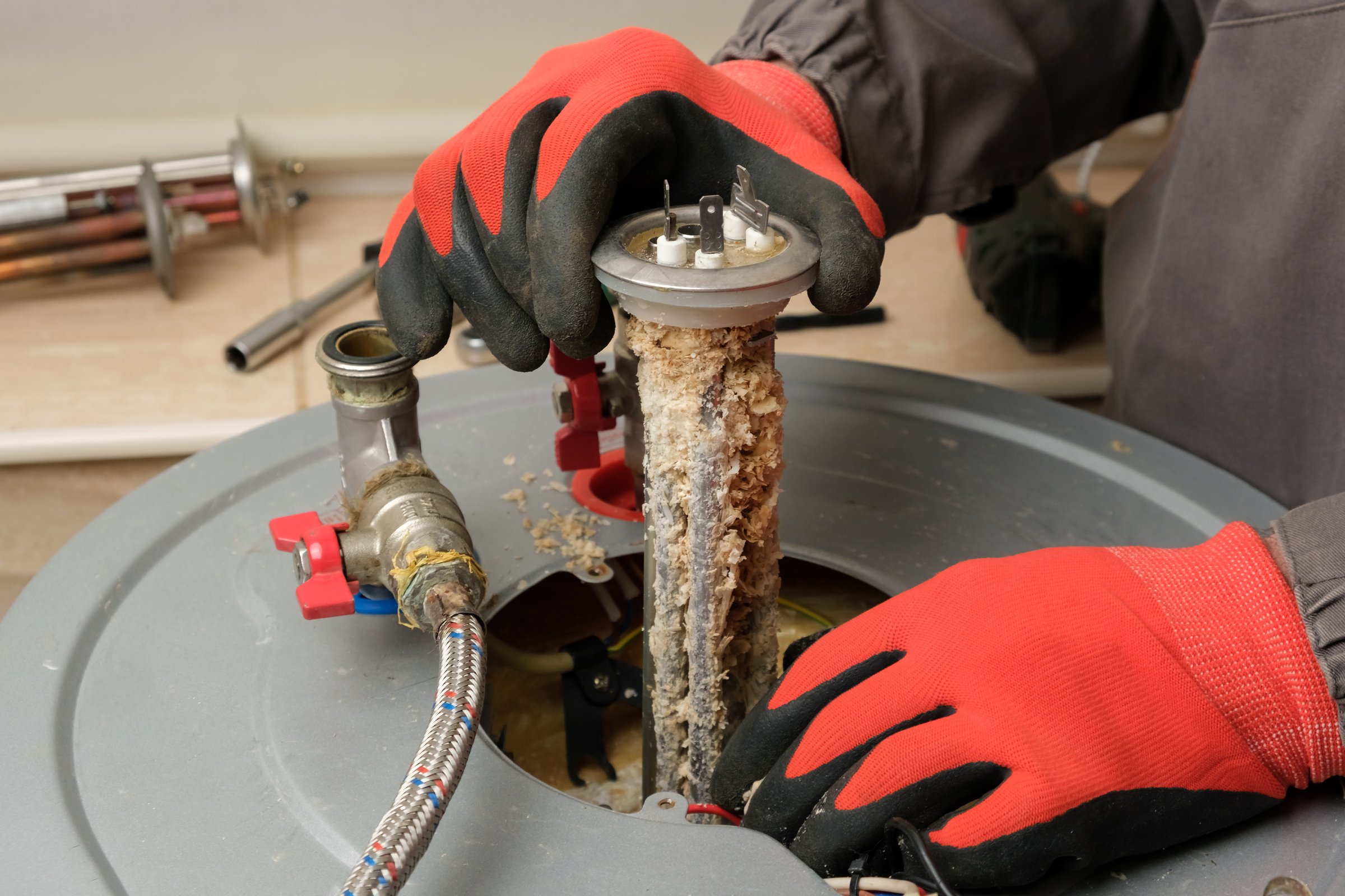 Water heater repair technician