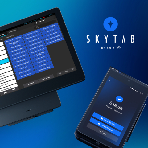 SkyTab POS system display