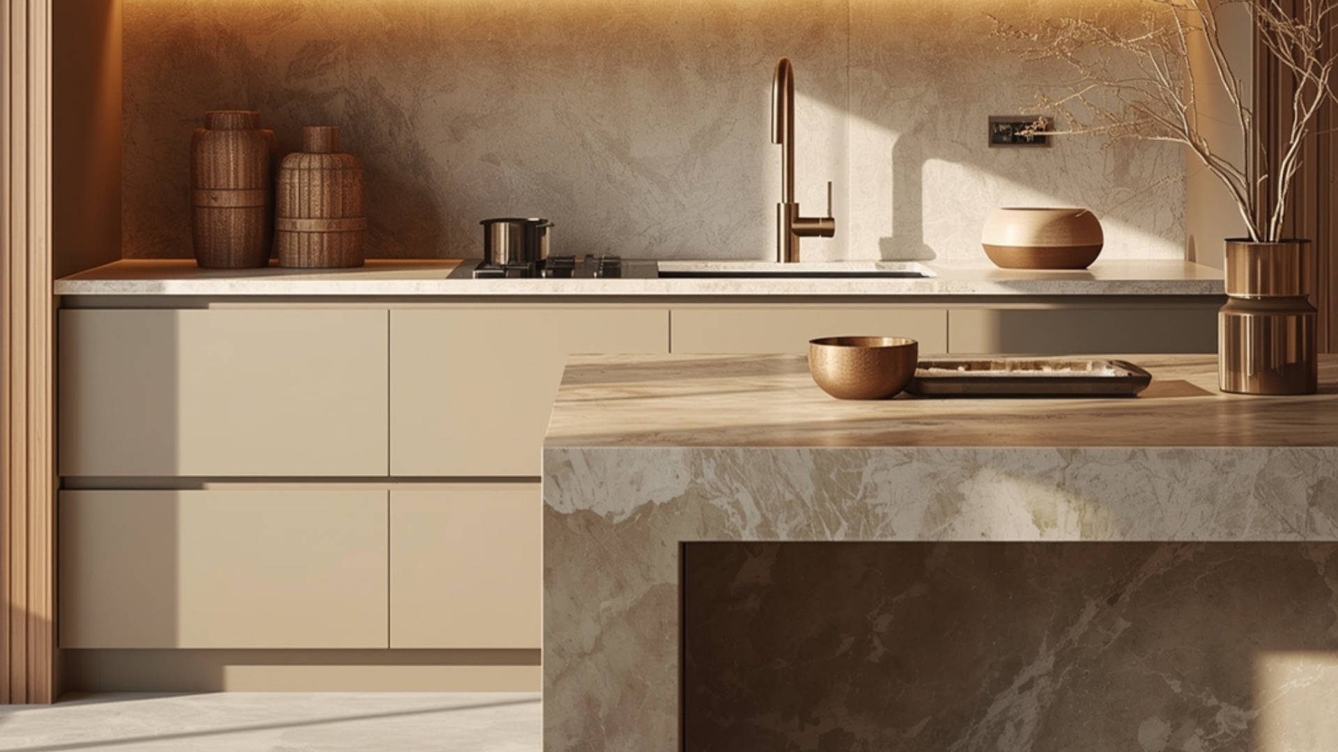 Modern kitchen with island