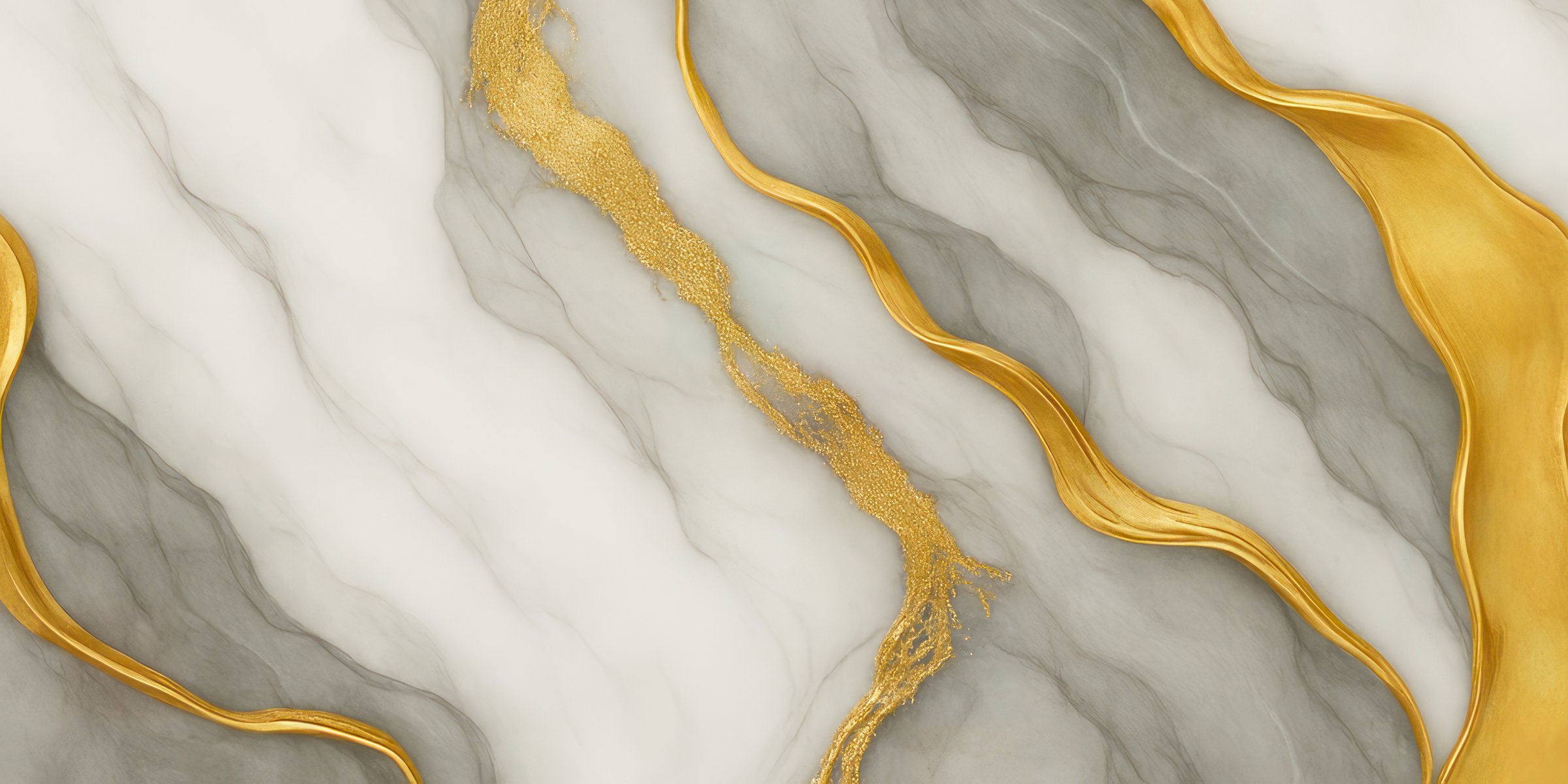 Luxurious golden statuaries marble texture
