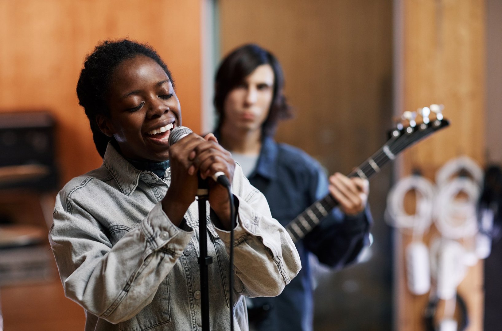 Audience enjoying live performances