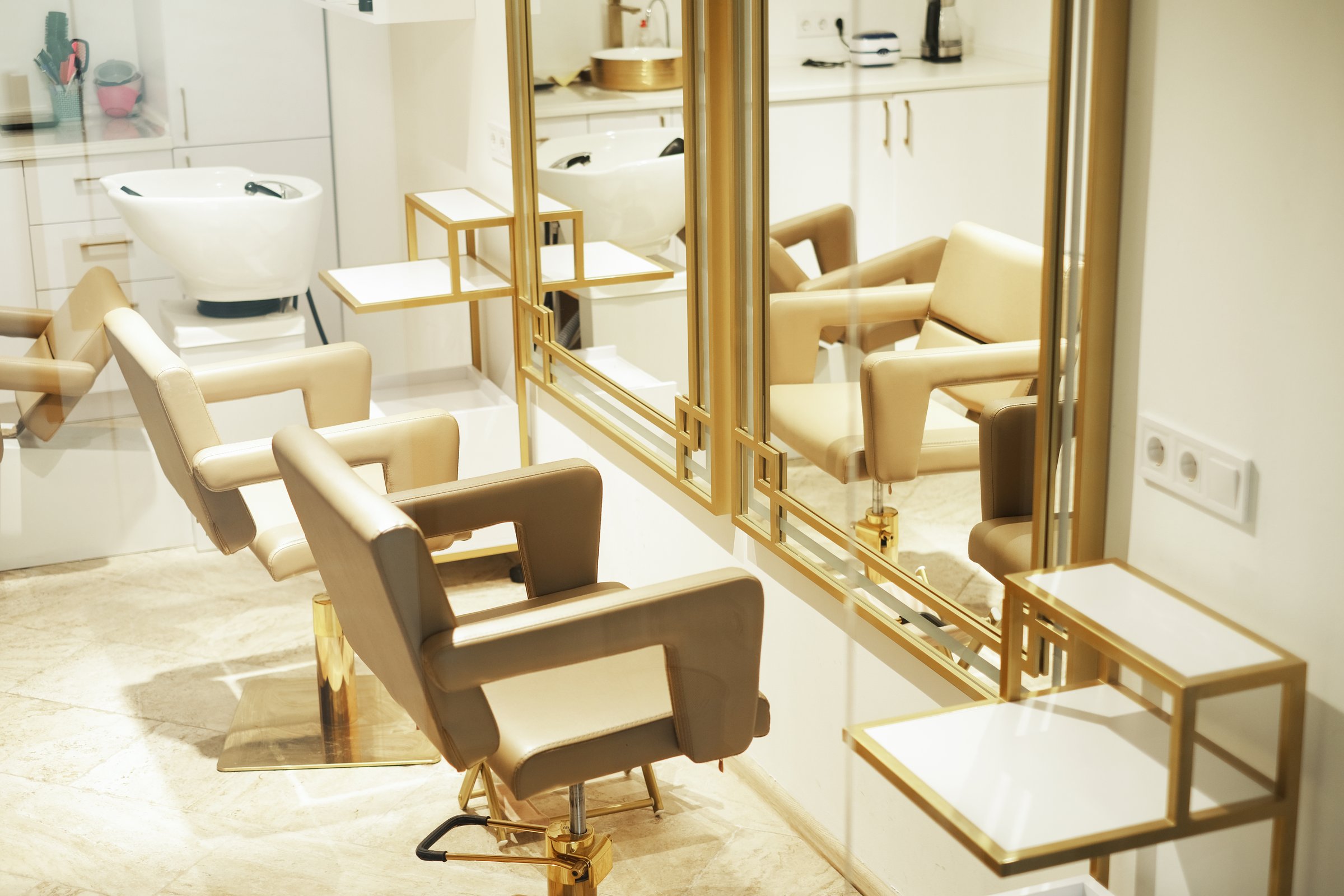modern luxury barbershop mockup