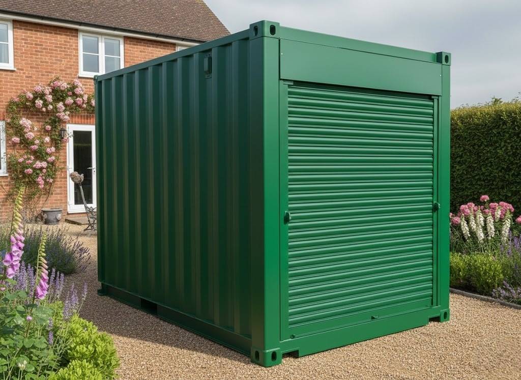 Commercial brown shipping containers for storage