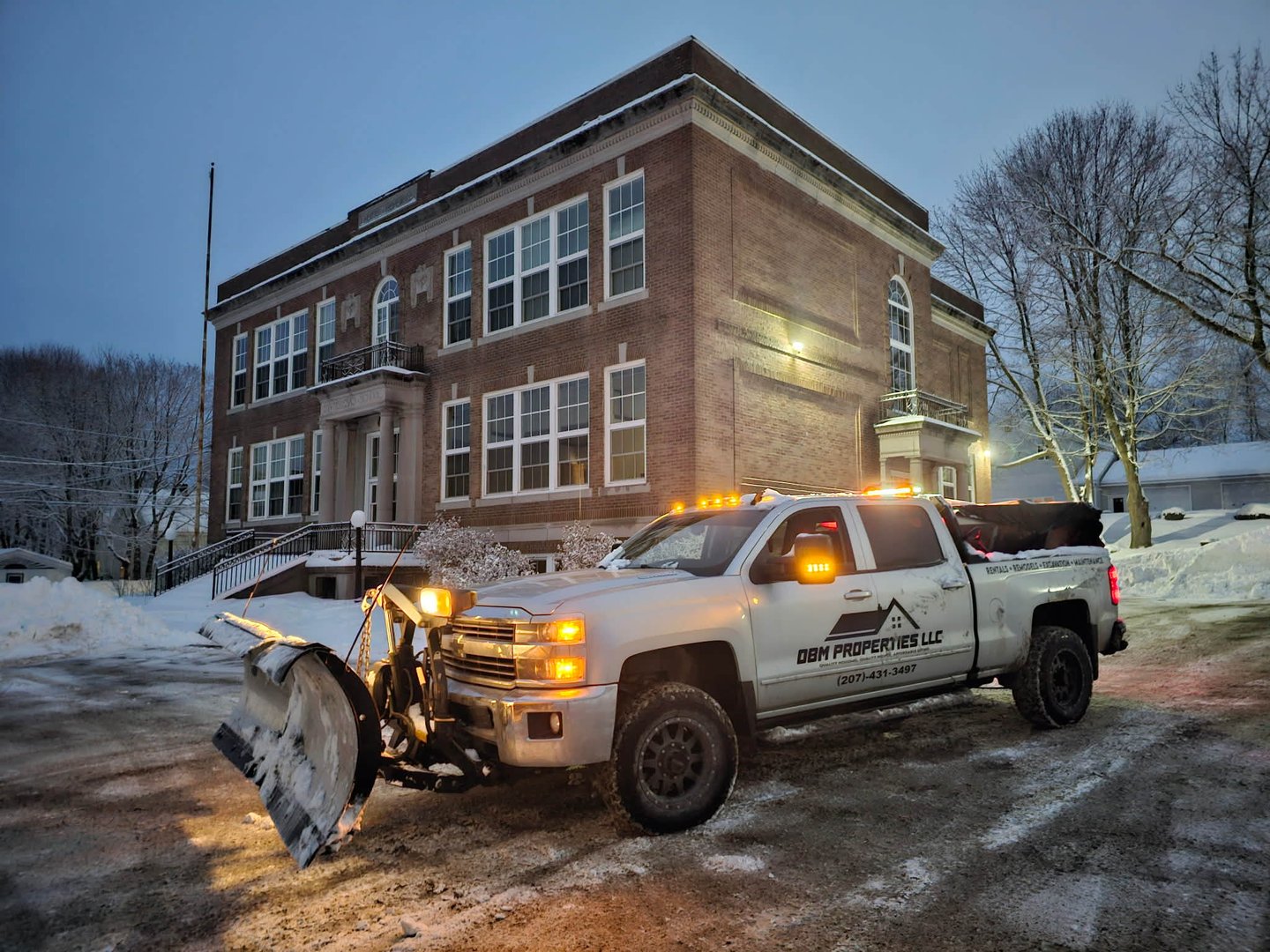 Snowplowing services