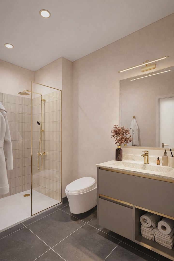 Type A bedroom bathroom