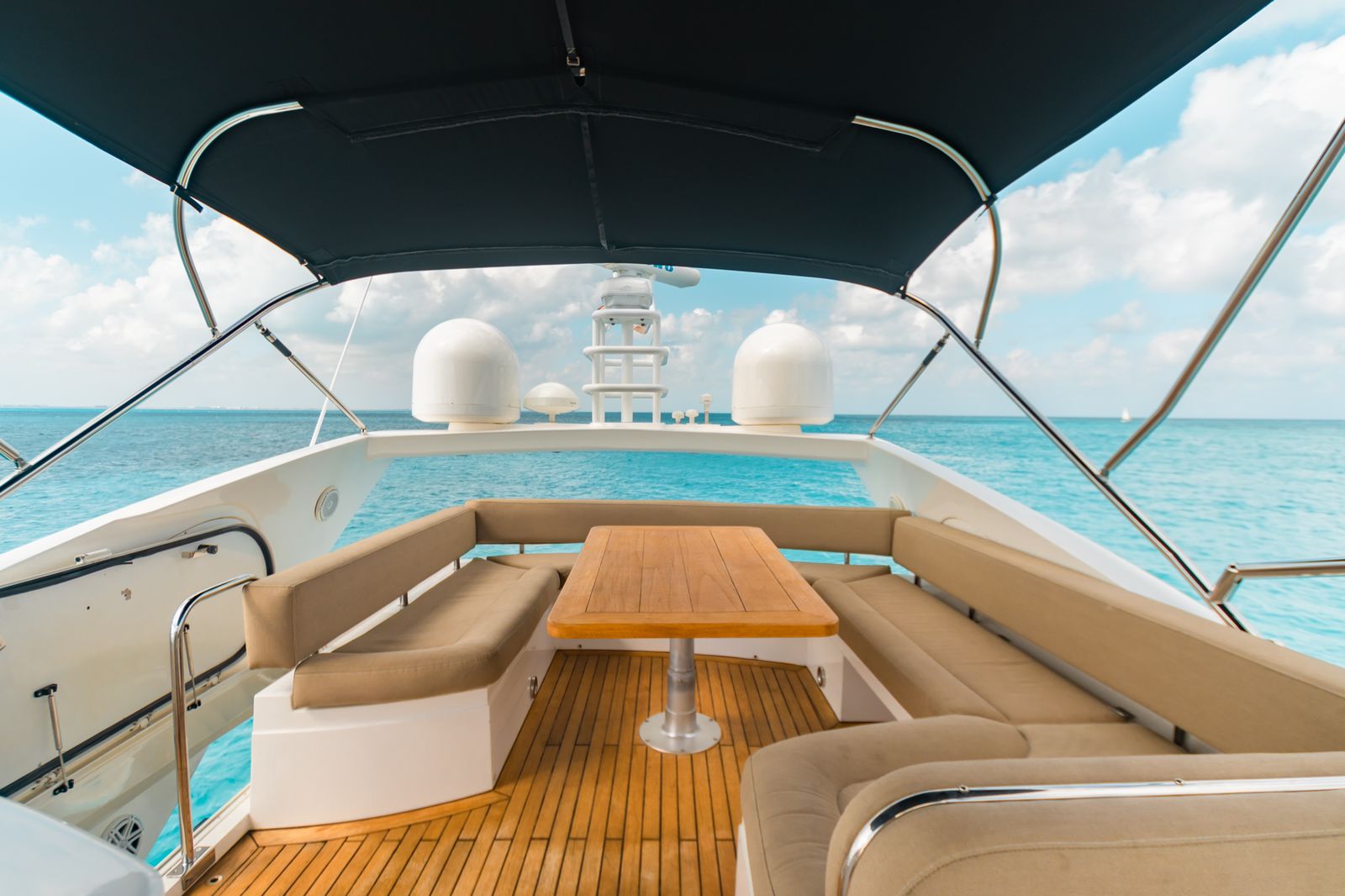 Beautiful aerial view of the Mariana in Herradura Beach "Mariana Los Sueños" in Costa Rica, with luxury boats and Yachts