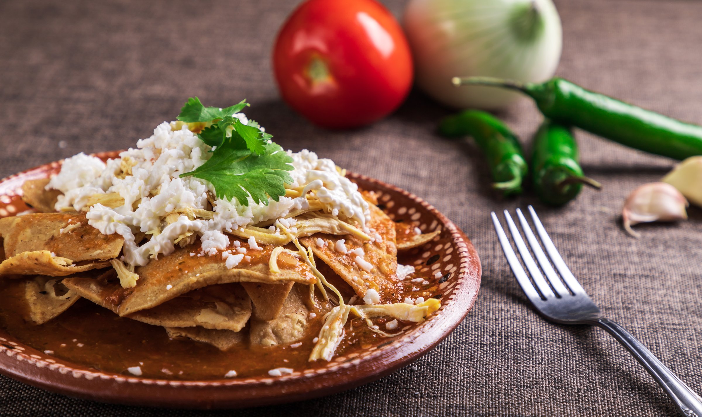 Chilaquiles en Birati Café