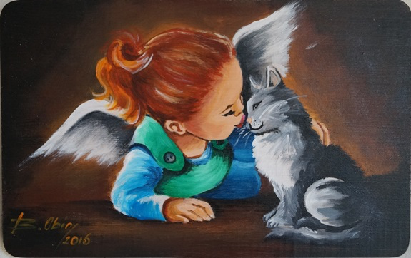 Aniołek z kotkiem 3