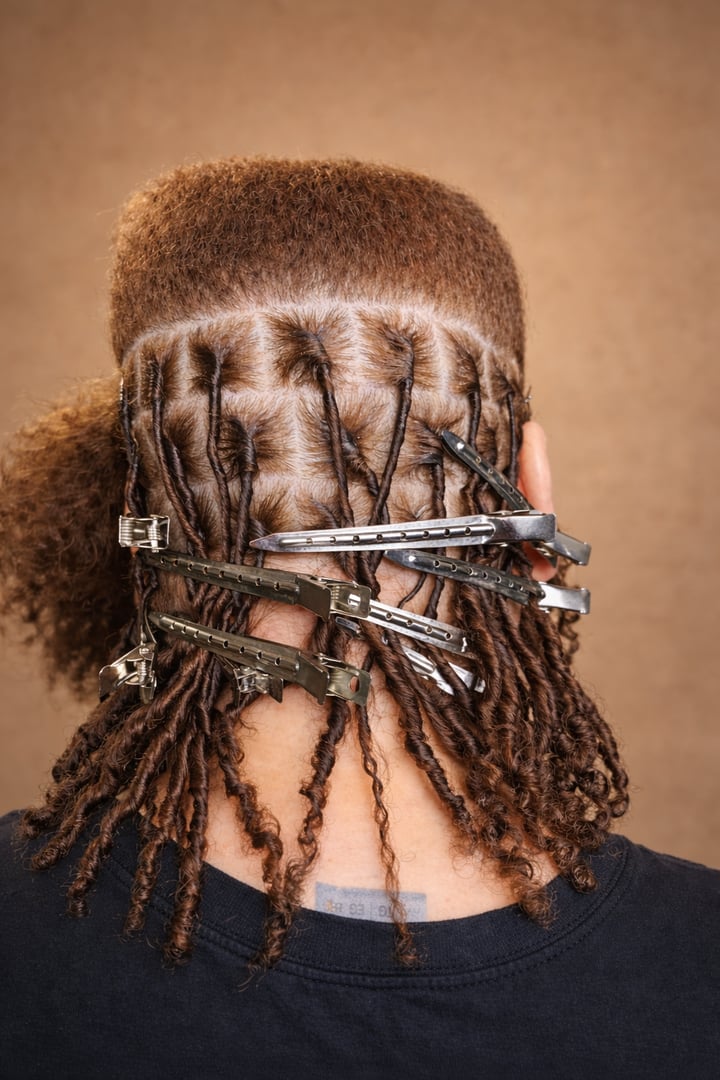 Clean parting close-ups