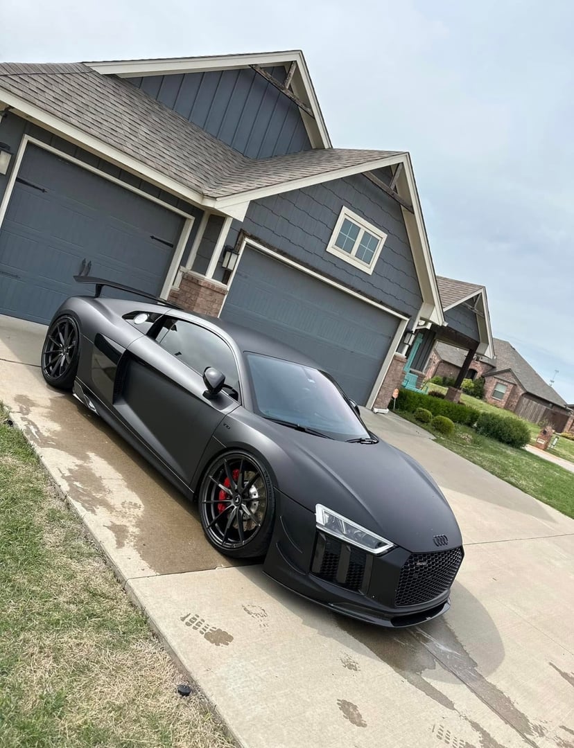 Professional detailing of luxury vehicle