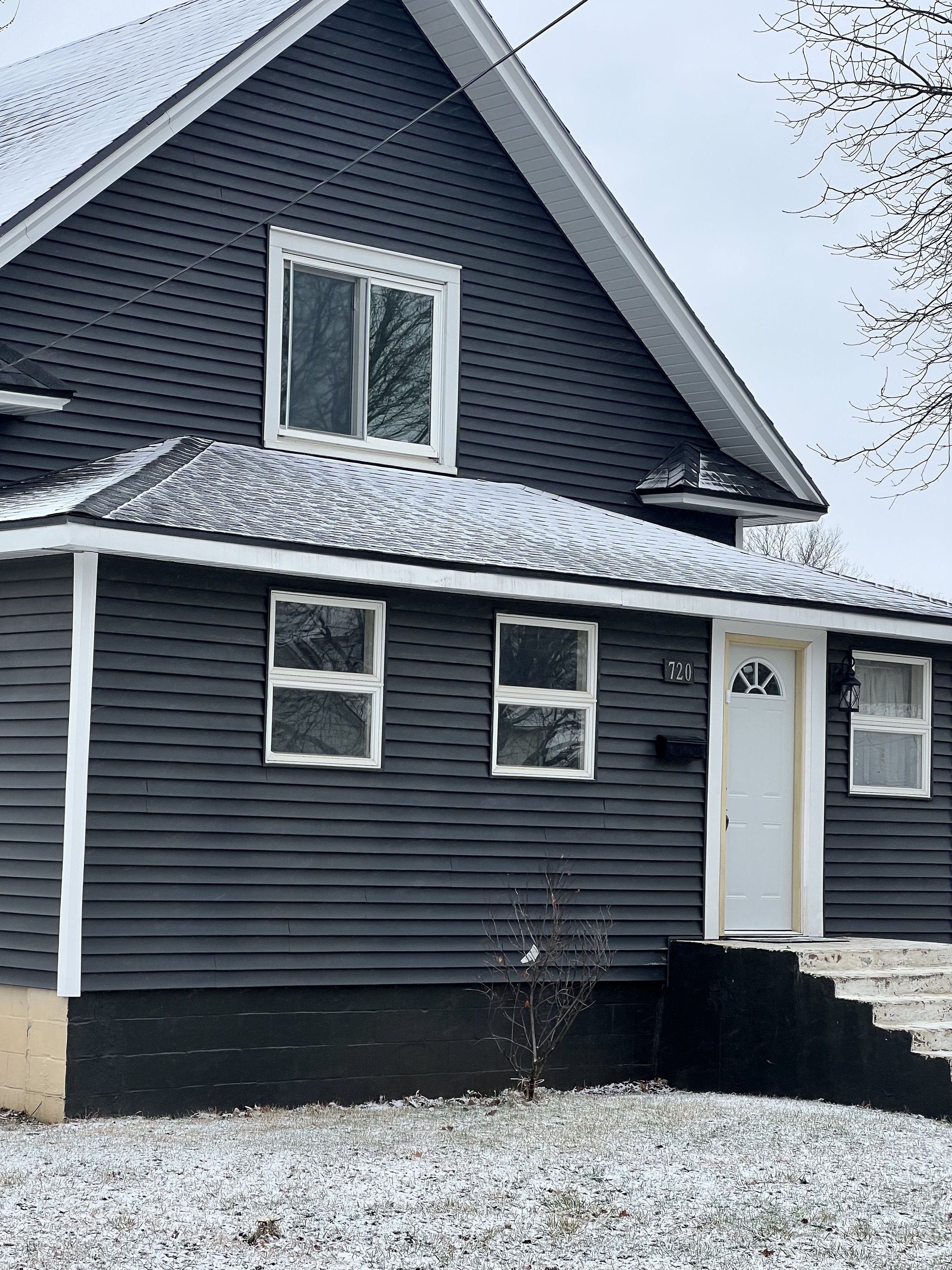 After siding and roof repair