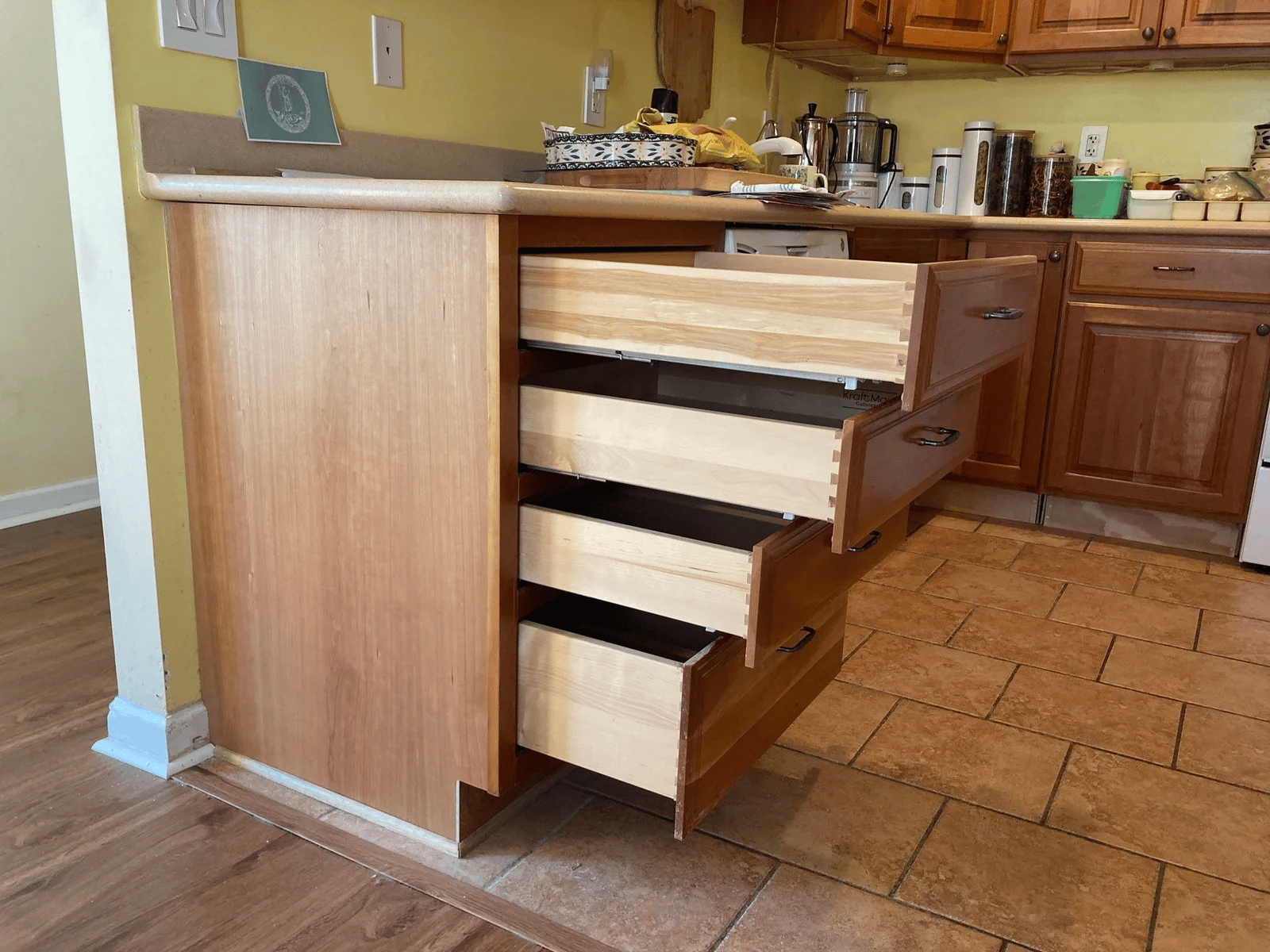 Cabinet restoration and refinishing