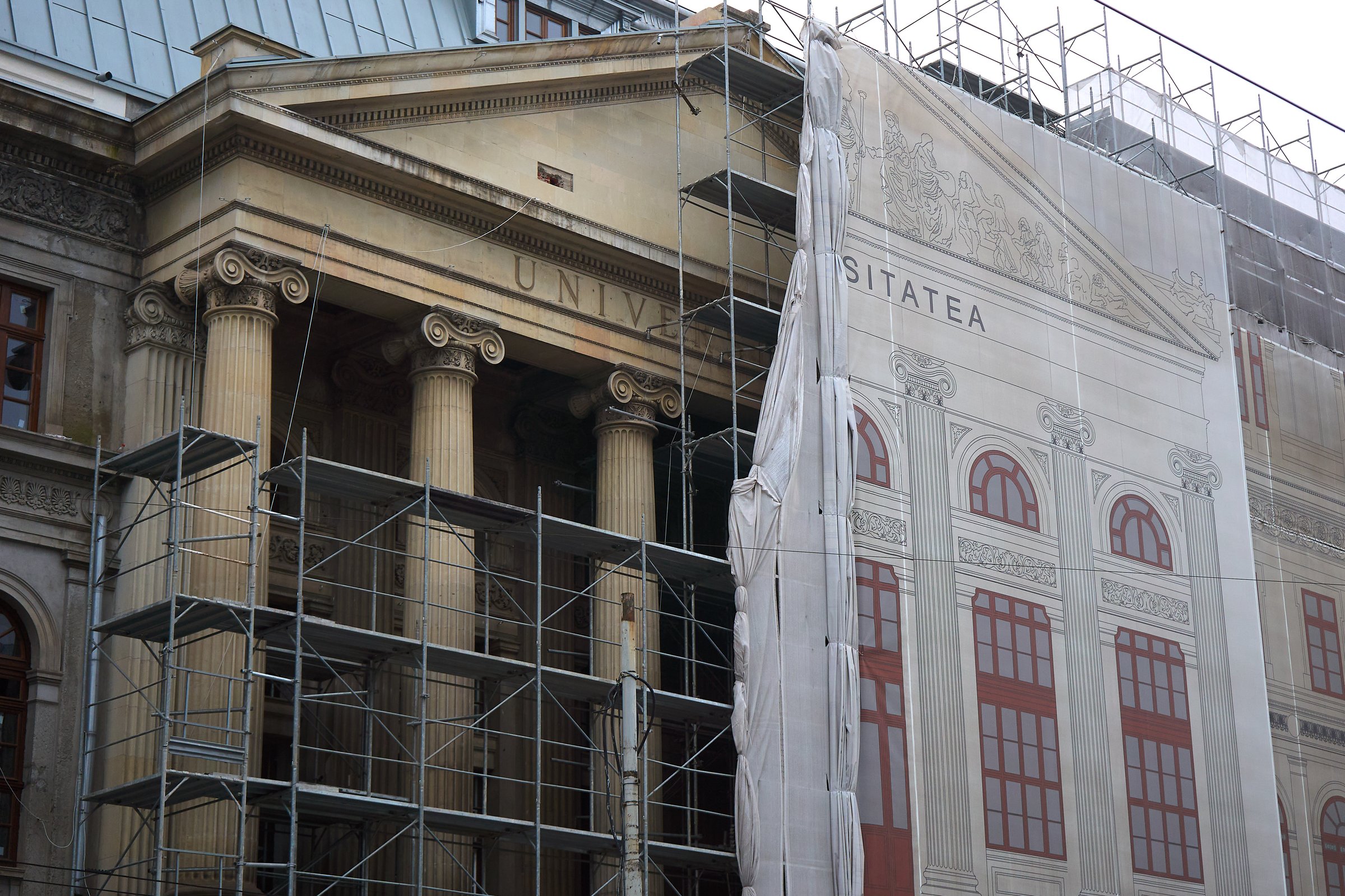 University campus construction