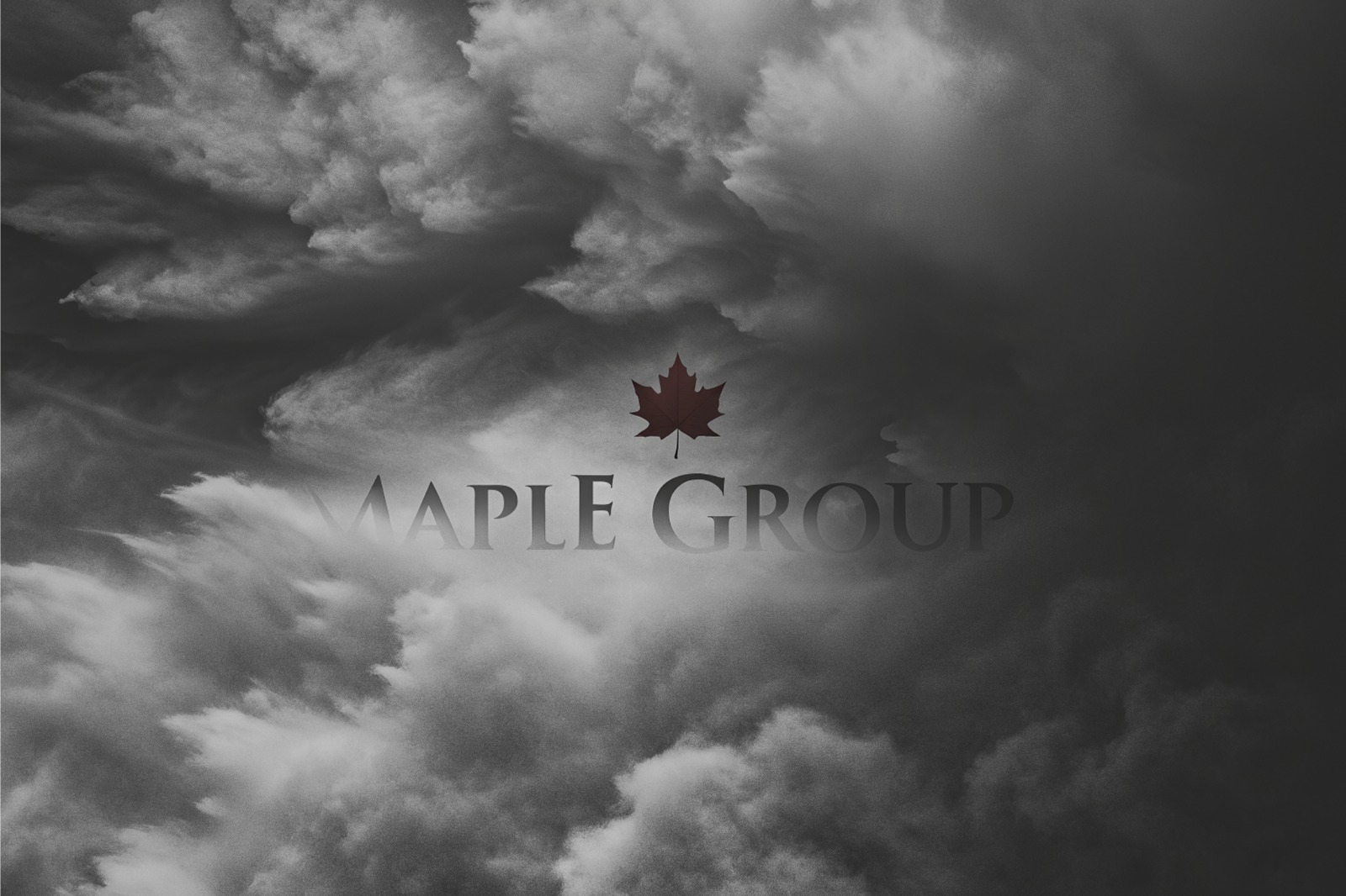 Dramatic dark clouds background