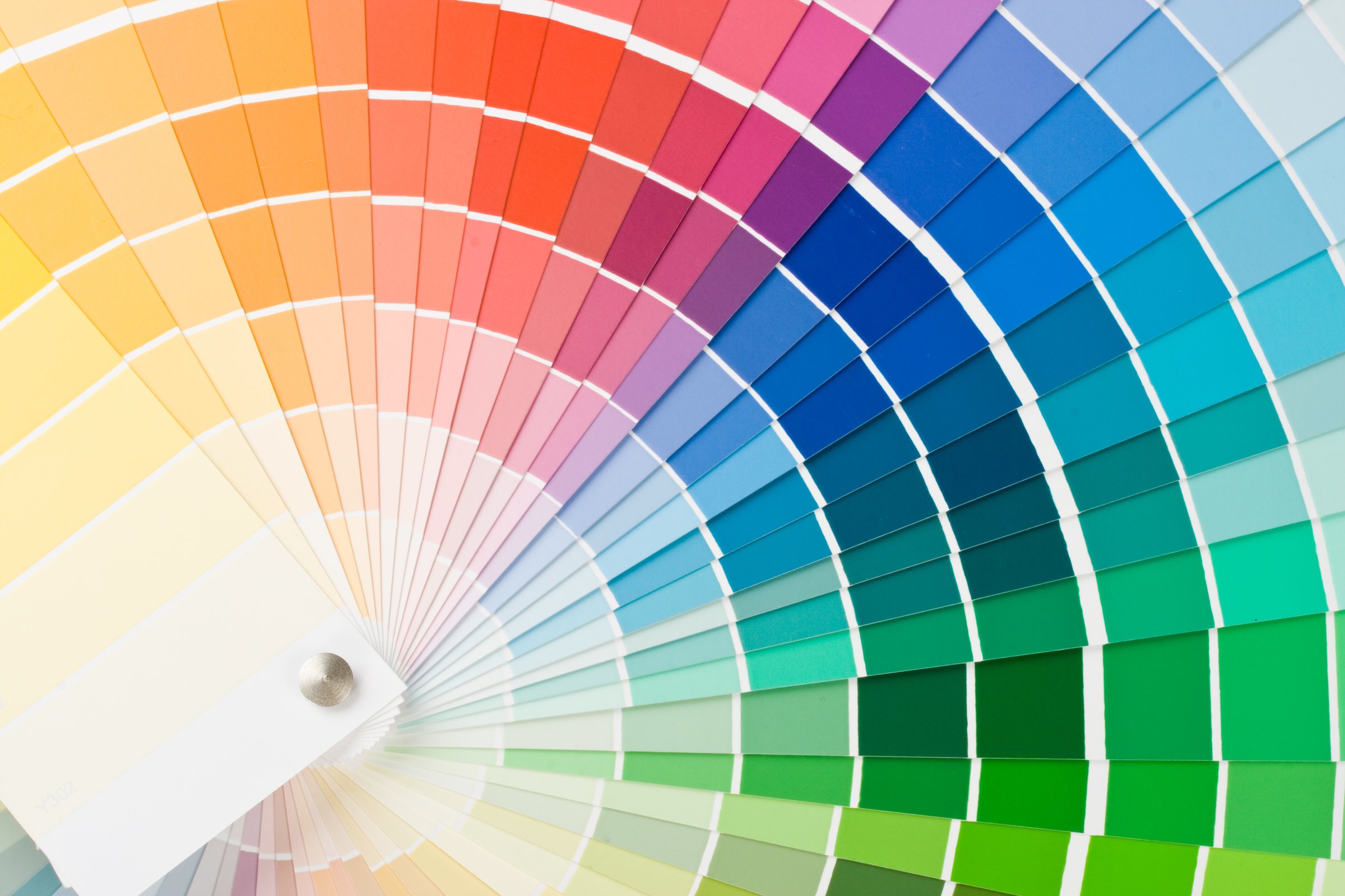 Abstract background from color guide. Close up.