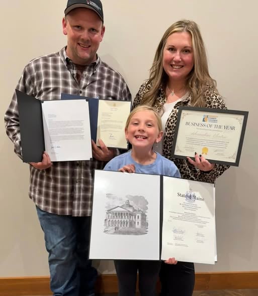 Adrenaline Electric receiving Business of the Year Award