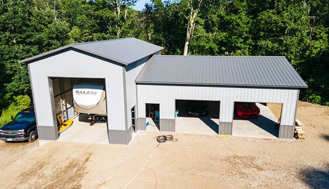 Two Car Garage and RV Garage Combo