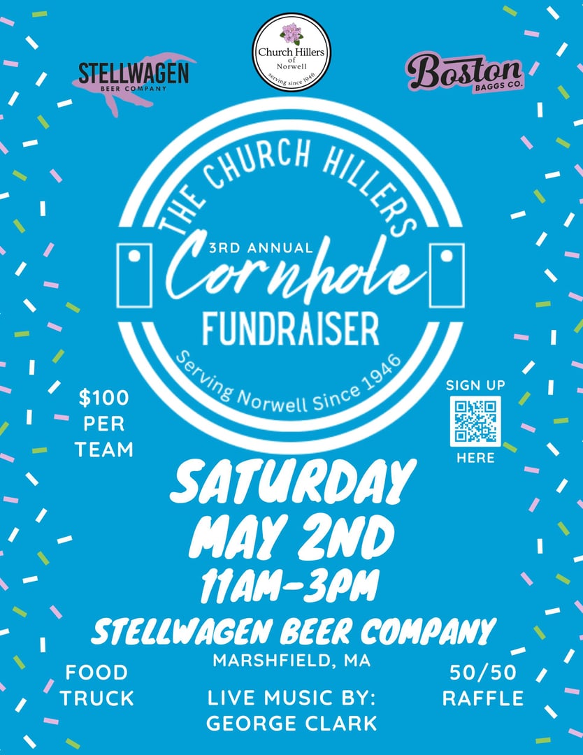 3rd Annual Church Hillers of Norwell Fundraiser Flyer