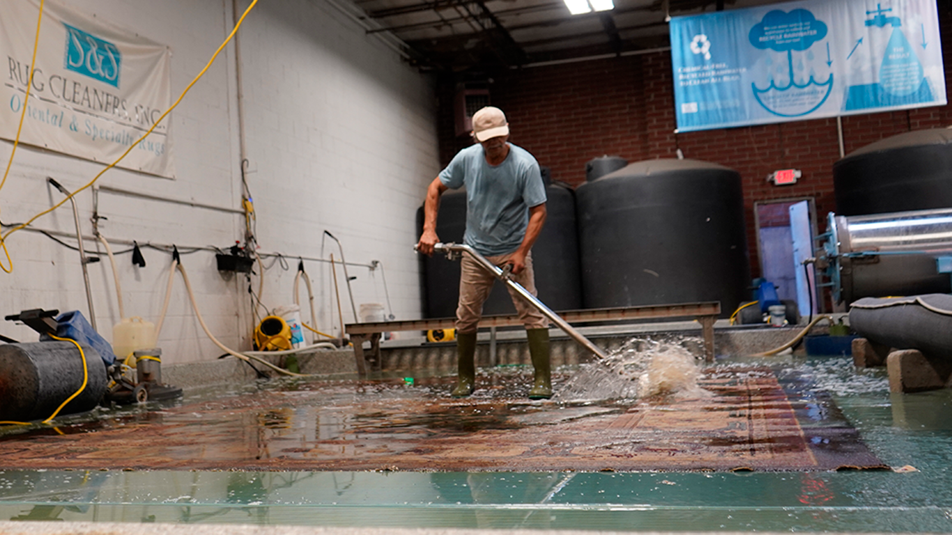 Our rug cleaning process