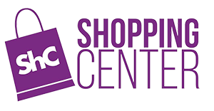 Logo with a purple shopping bag labeled ShC and the text Shopping Center beside it in purple.
