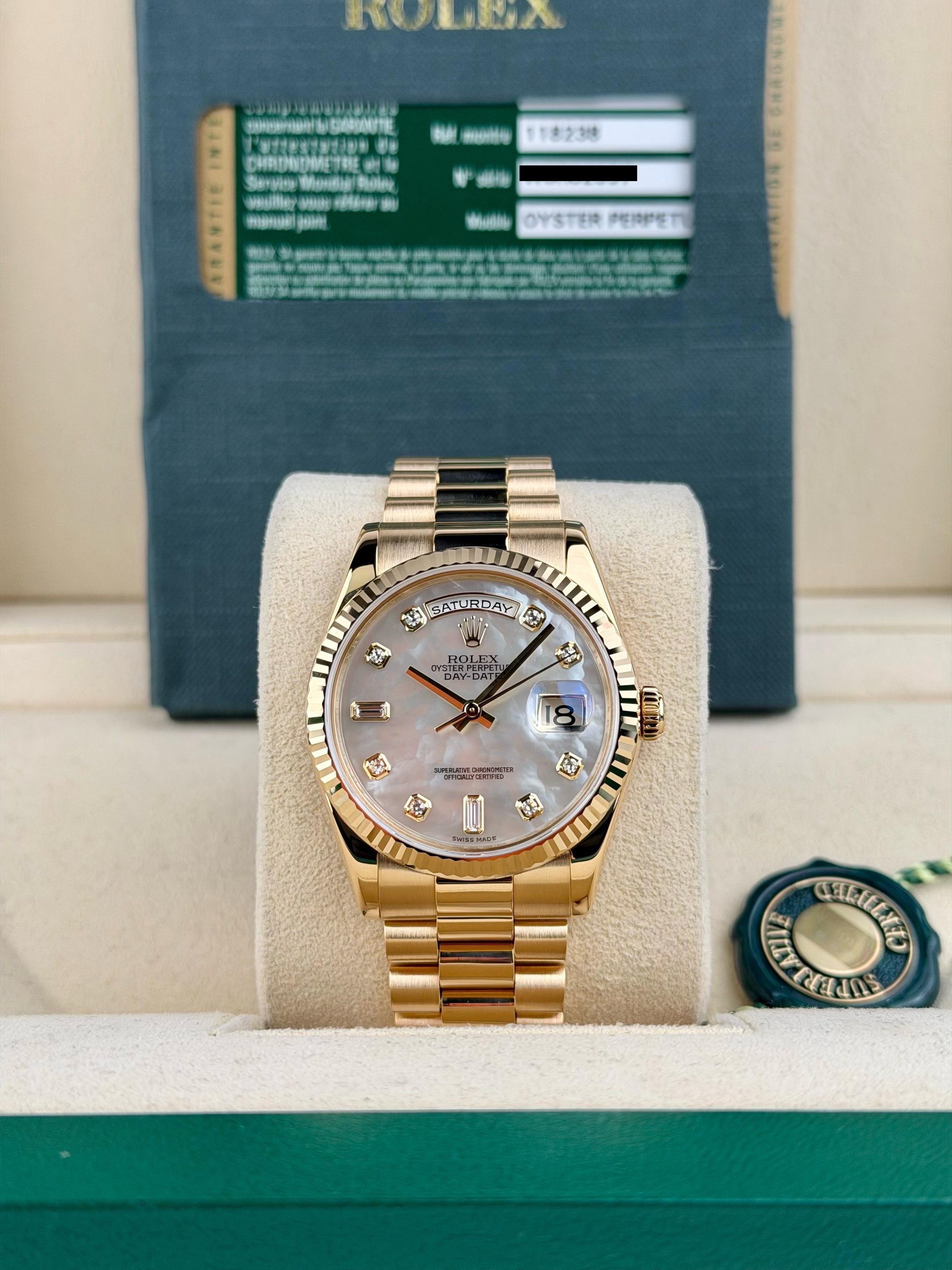 Rolex Day-Date 36mm MOP Gold