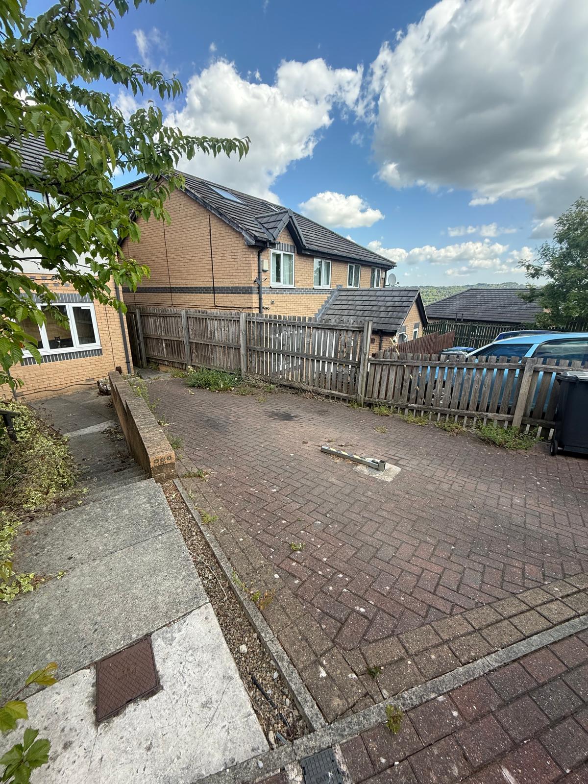 Driveway before cleaning