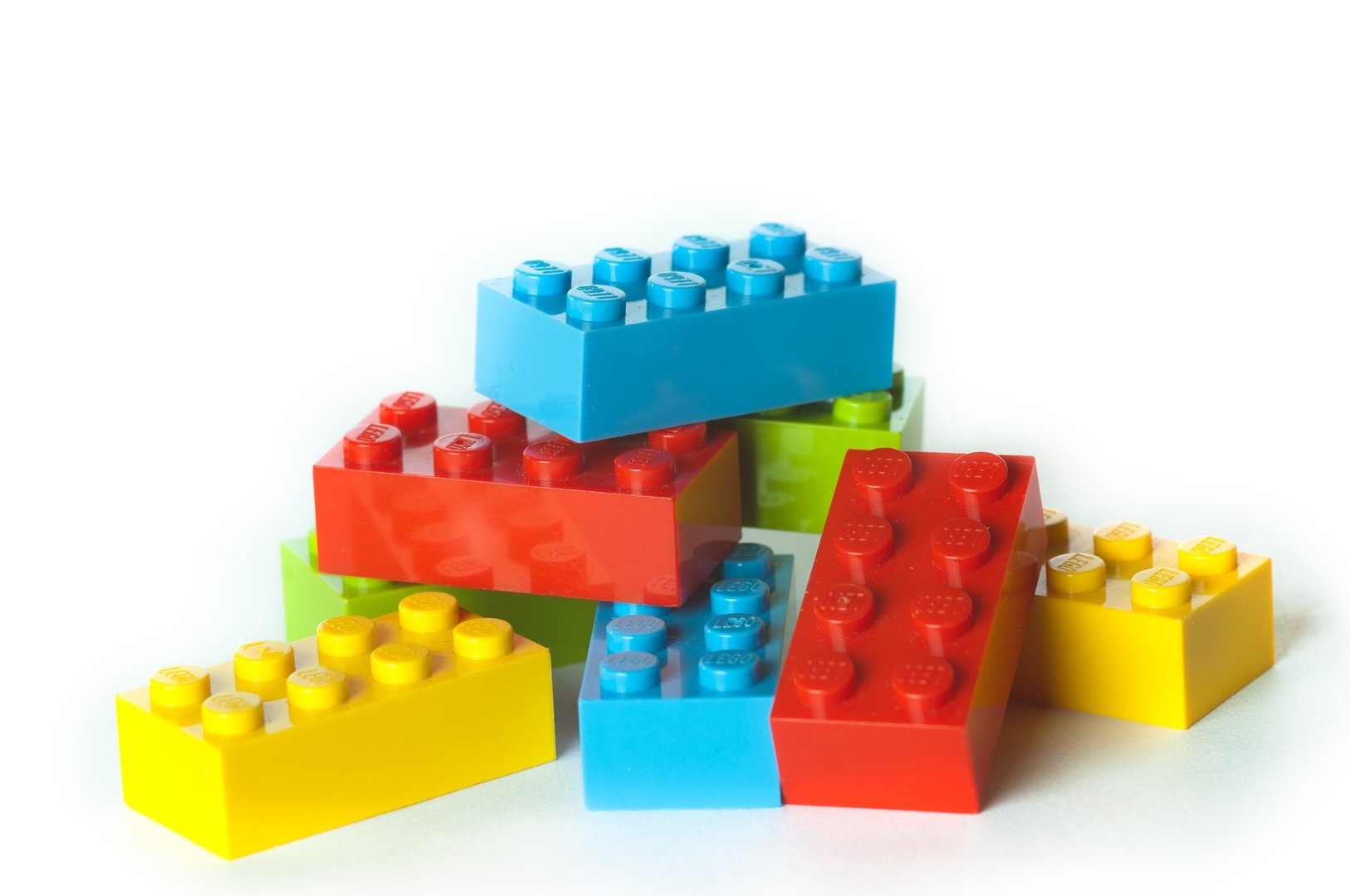Ski, Norway - February 27, 2012: Lego building bricks and blocks. The Lego toys were originally designed in the 1940s in Denmark and have achieved an international appeal.