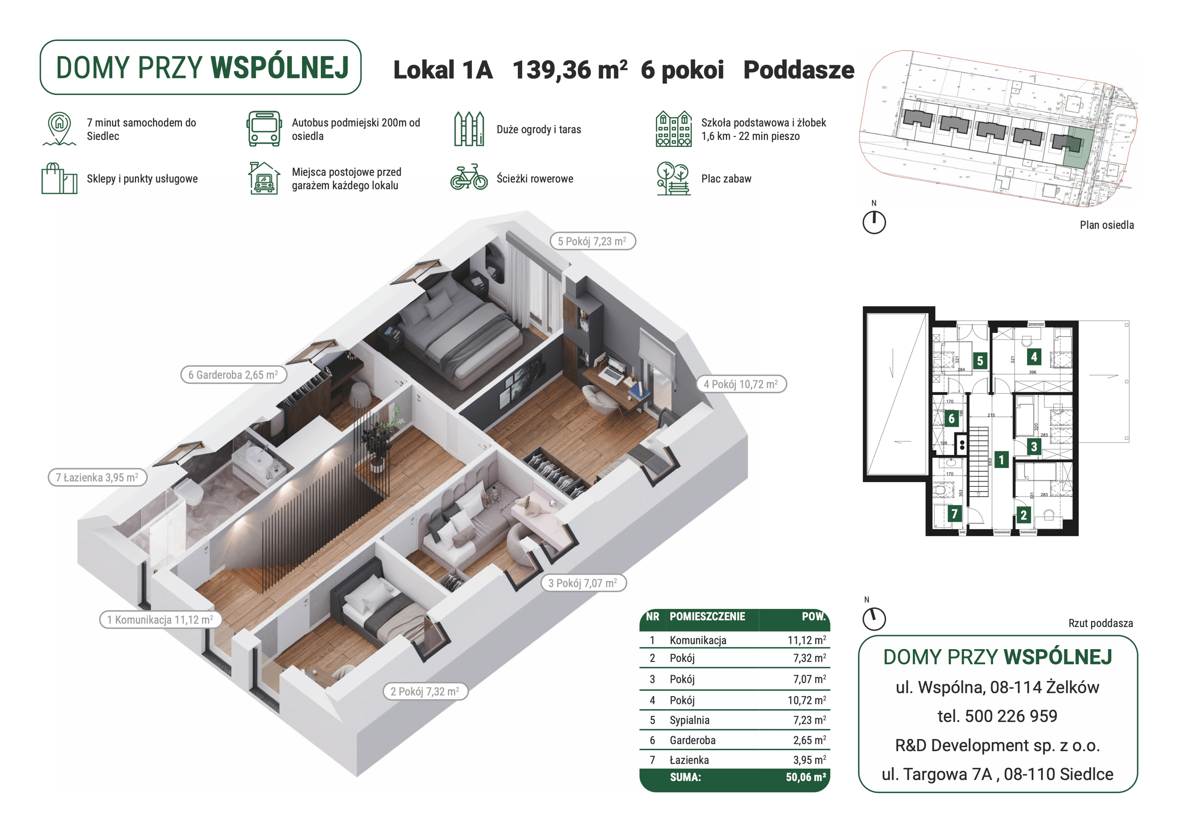 Karta lokalu 1A - szczegóły