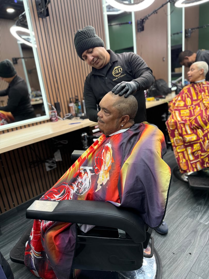Professional barbering at GLD Hair Studio