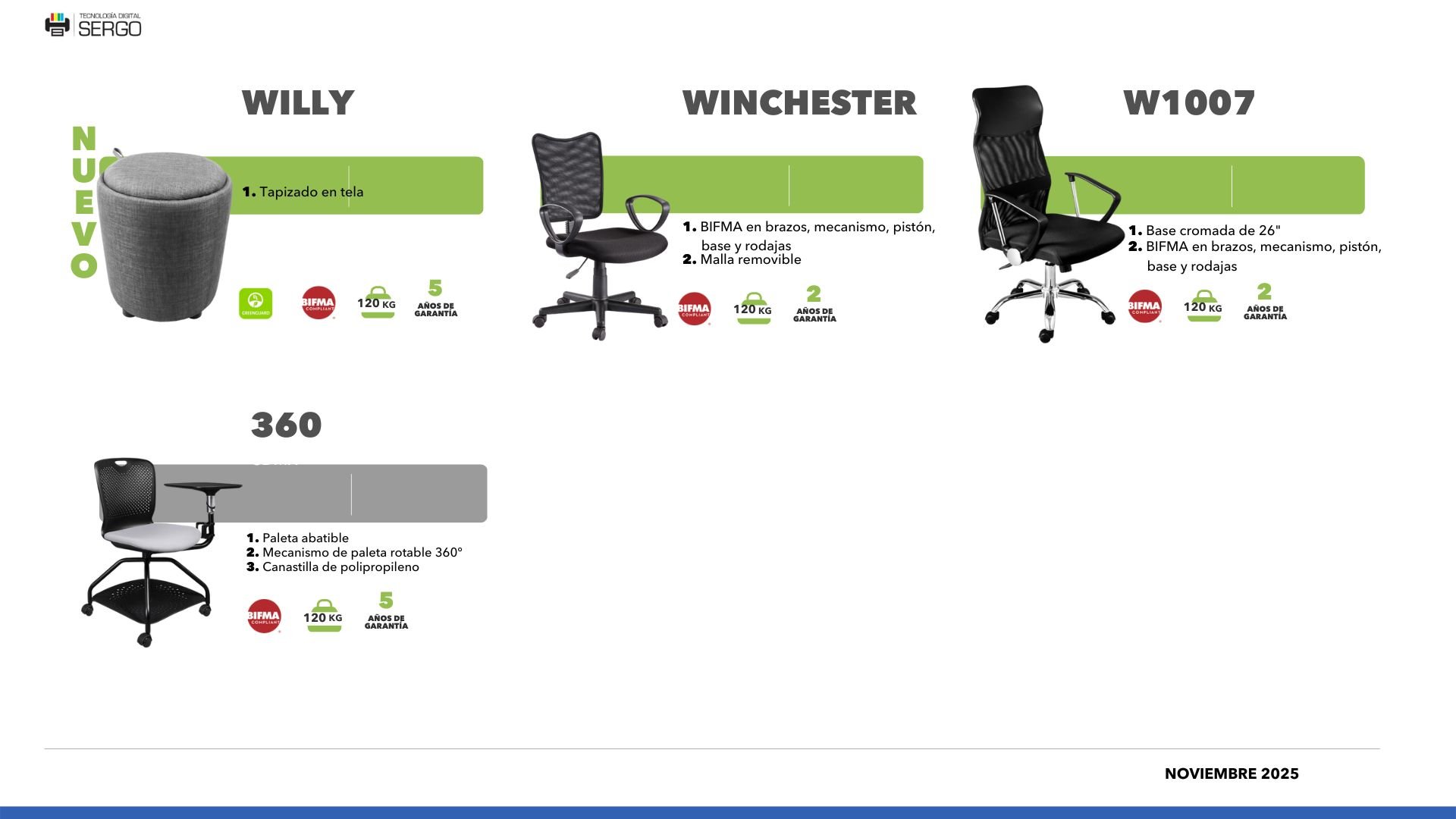 Catálogo de sillas de oficina 11