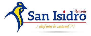 Logo of San Isidro Avícola with a stylized bird, blue text, and tagline "¡disfruta lo natural!" in red.