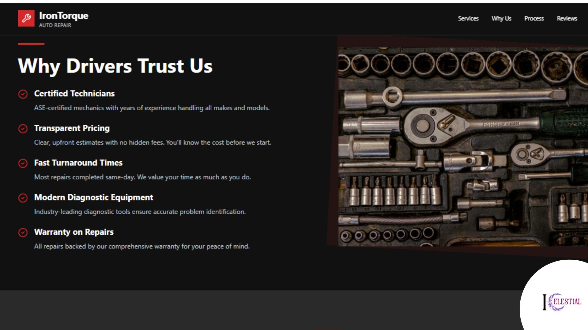 IronTorque Website Screenshot 2