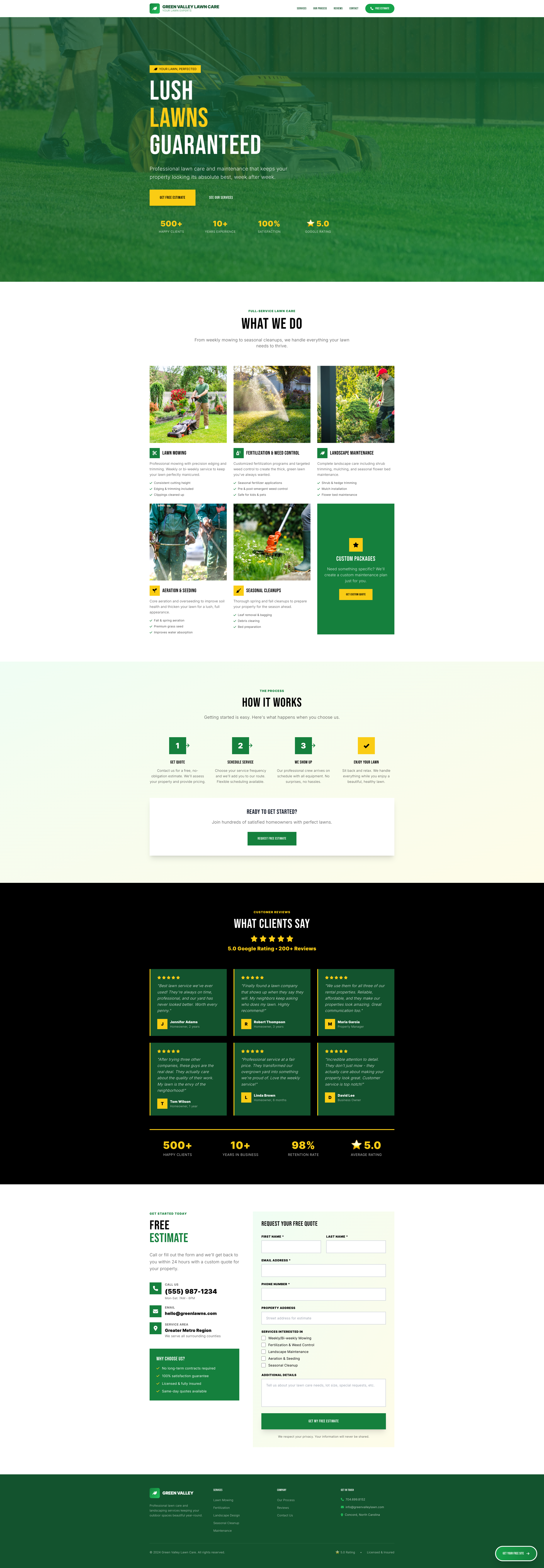 Lawn Maintenance Website Demo