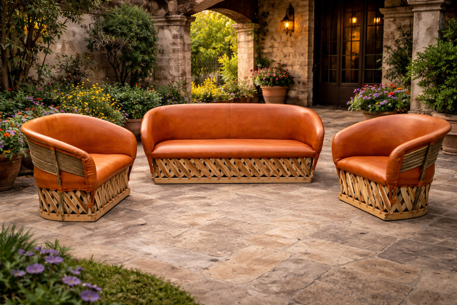 Sala equipal 3-2-1: sofá 3 plazas, sofá 2 plazas y sillón 1 plaza