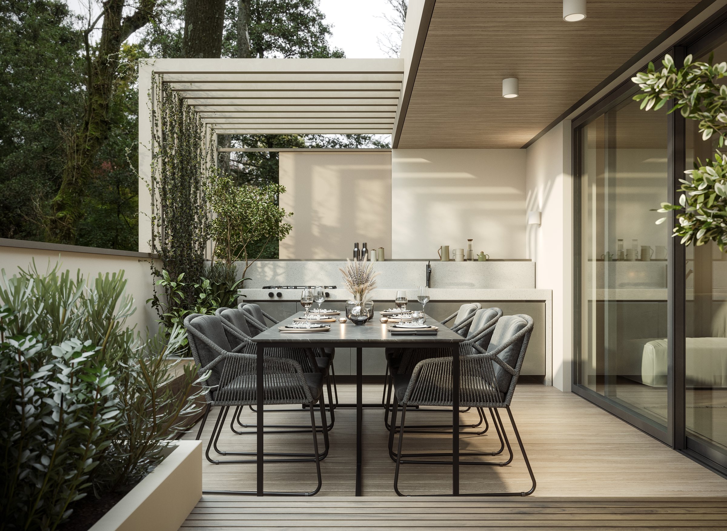 Modern Outdoor Living Space