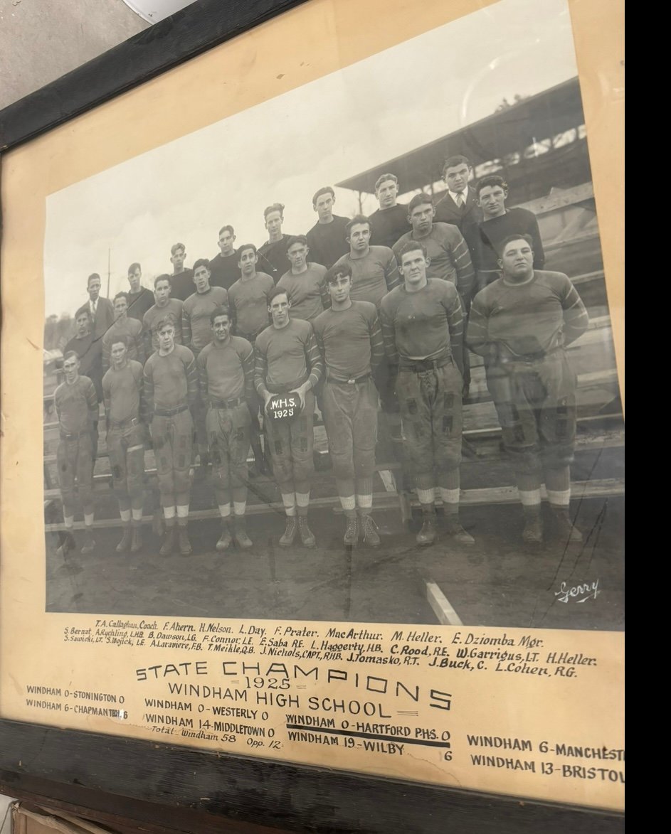 1925 Windham High School Football Team - Undefeated Season coached by Tom Callaghan
