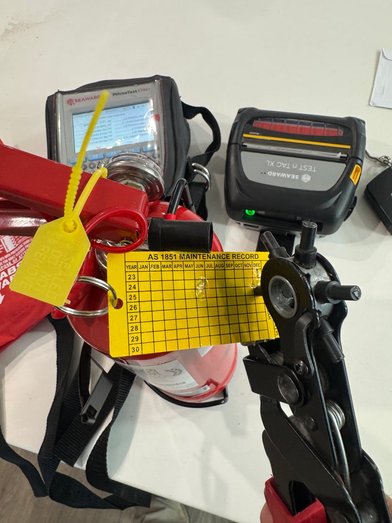 Fire extinguisher maintenance and testing