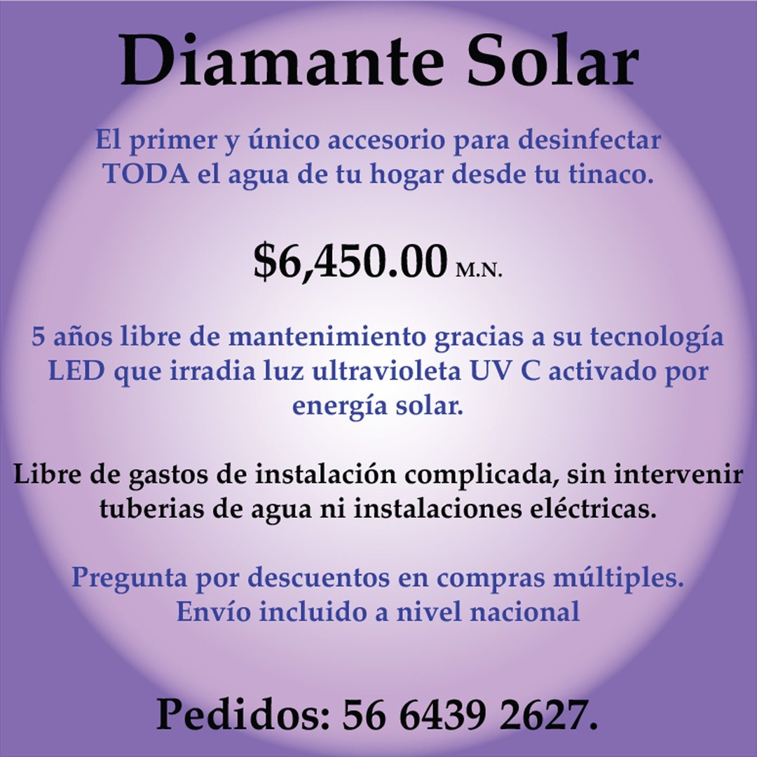 Sistema de purificación solar del agua